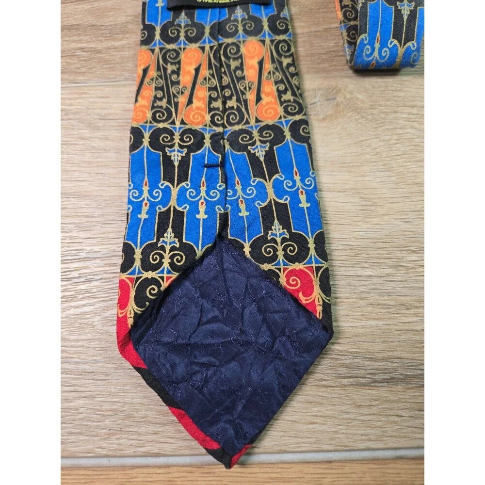 Rush Limbaugh No Boundries Collection Mens Tie 3.75” Colorful Abstract Silk 1996